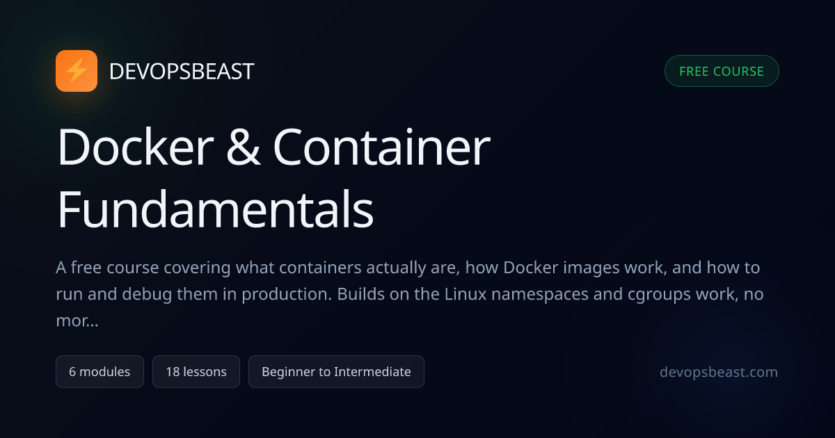 Docker & Container Fundamentals | DevOpsBeast
