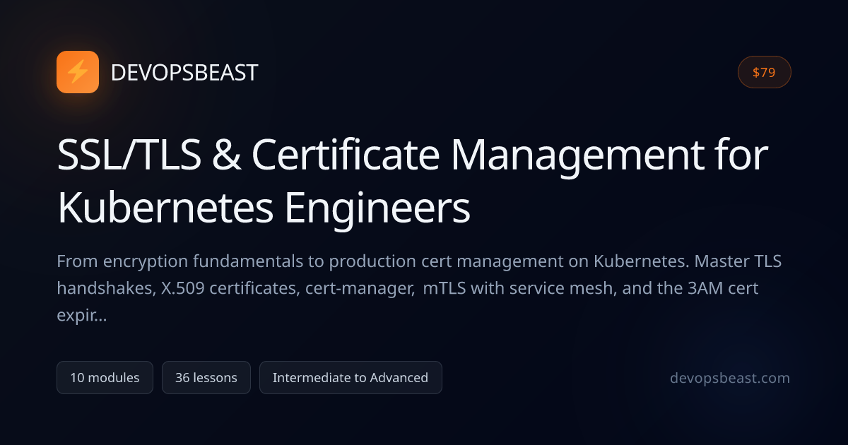 SSL/TLS & Certificate Management for Kubernetes Engineers | DevOpsBeast